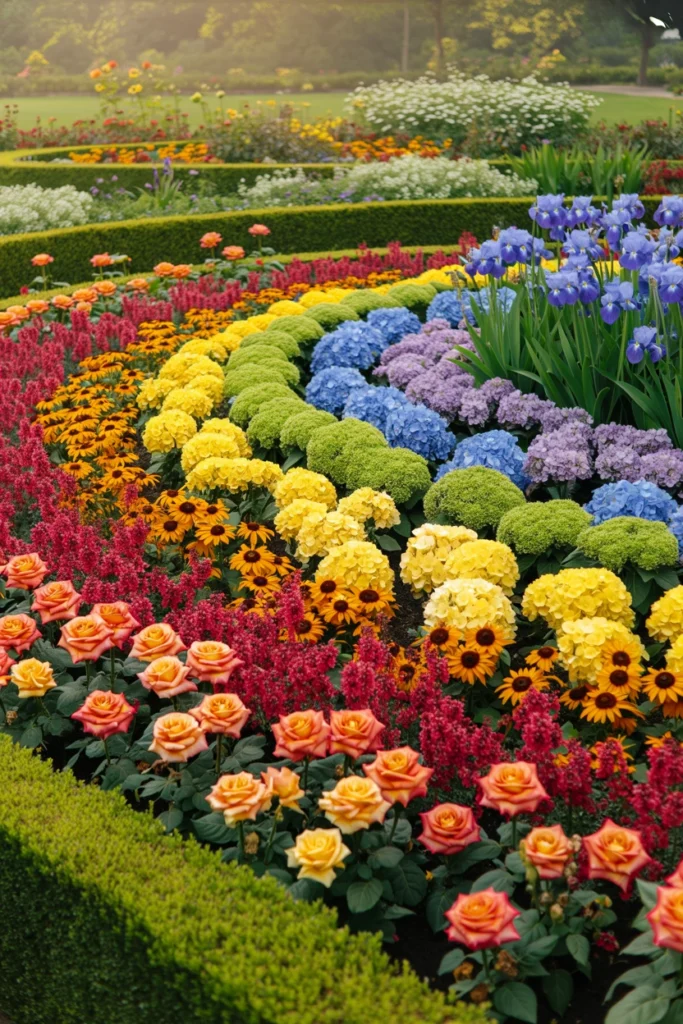 Rainbow Flower Bed