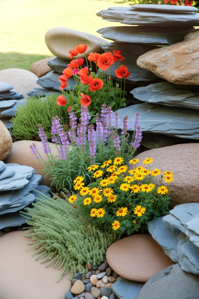 Rock and Flower Garden