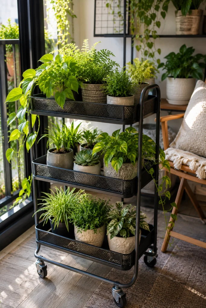 Rolling Plant Cart