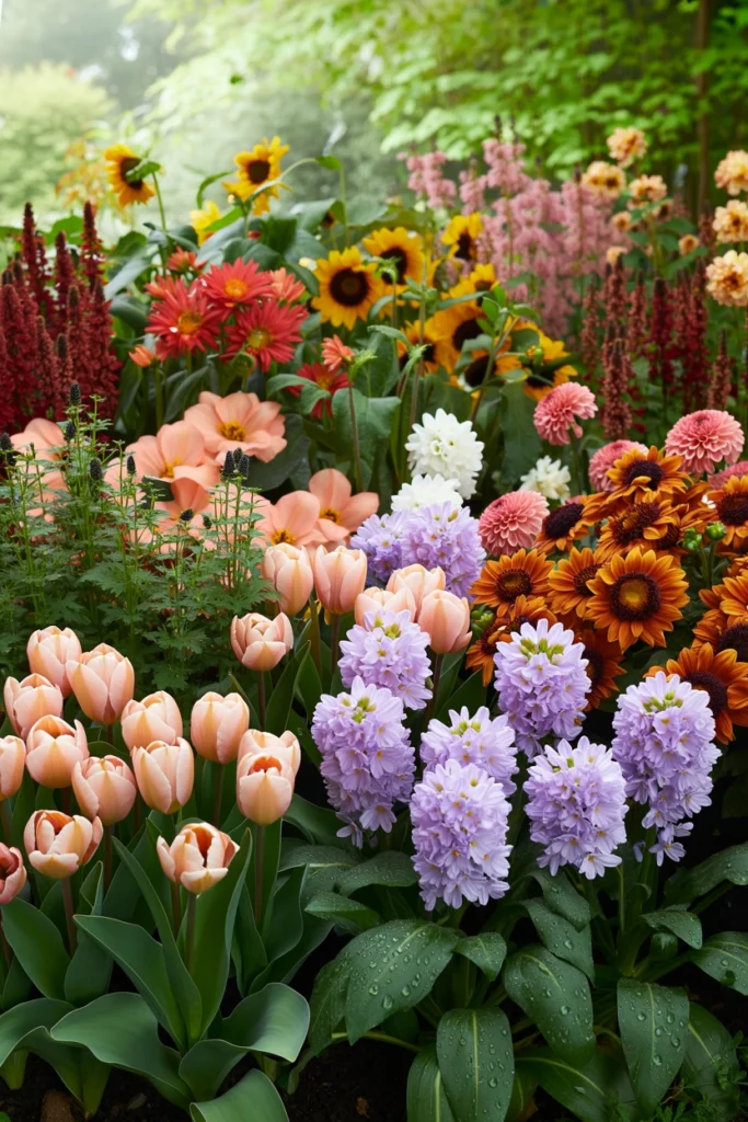 Seasonal Bloom Flower Bed
