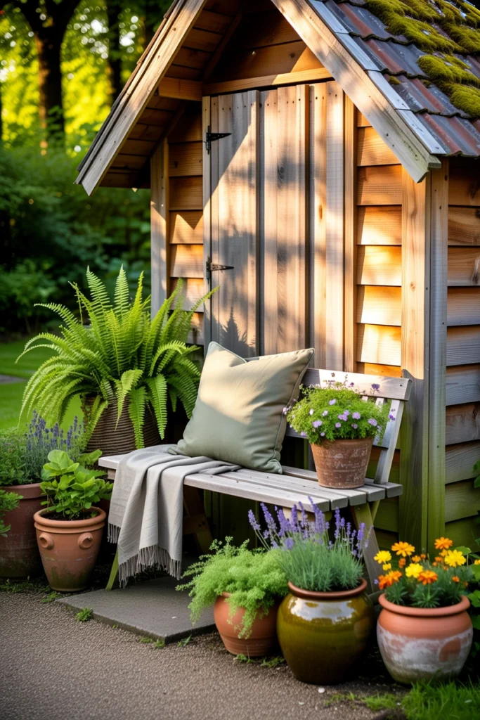 Shed With Outdoor Seating