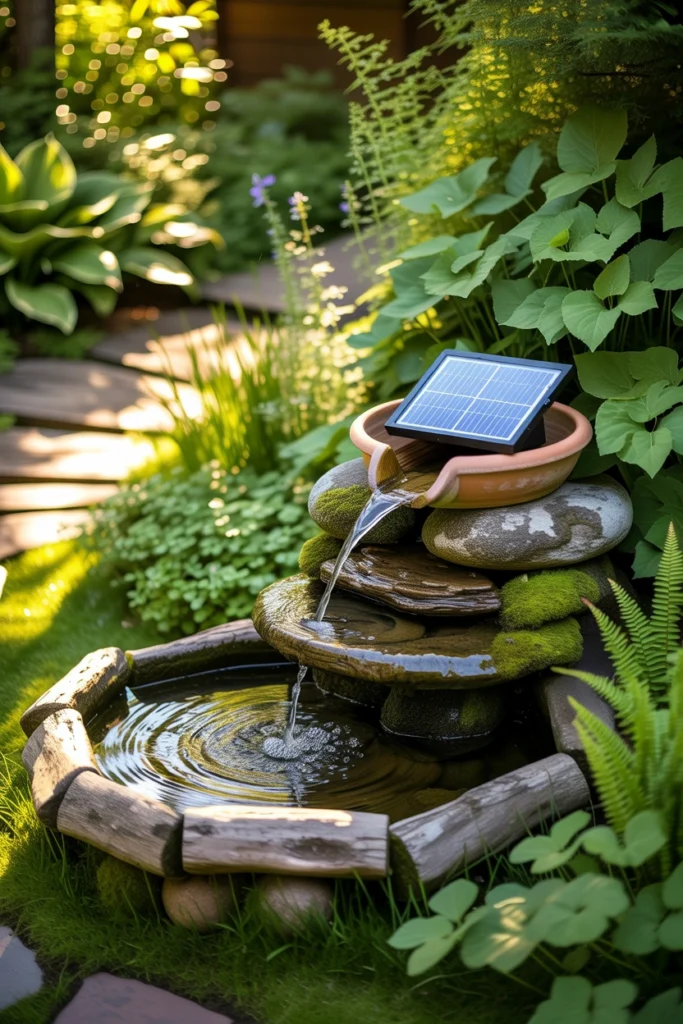 Solar-Powered Fountain