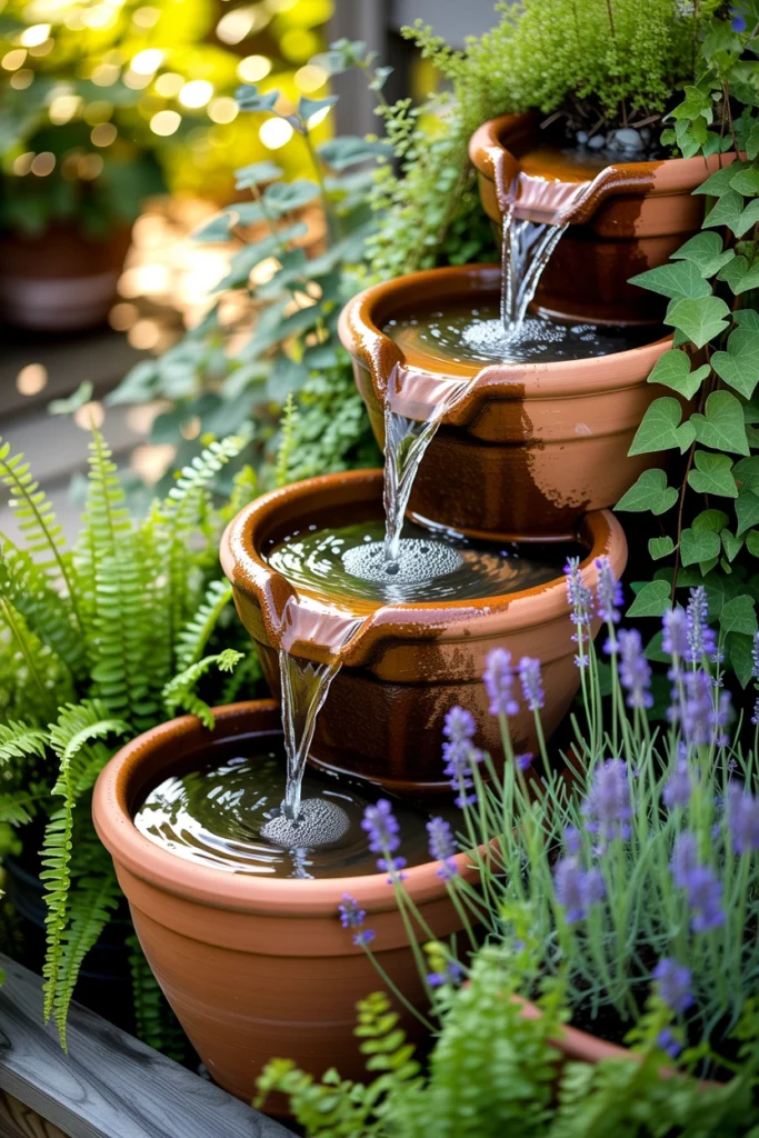 Terracotta Pot Fountain