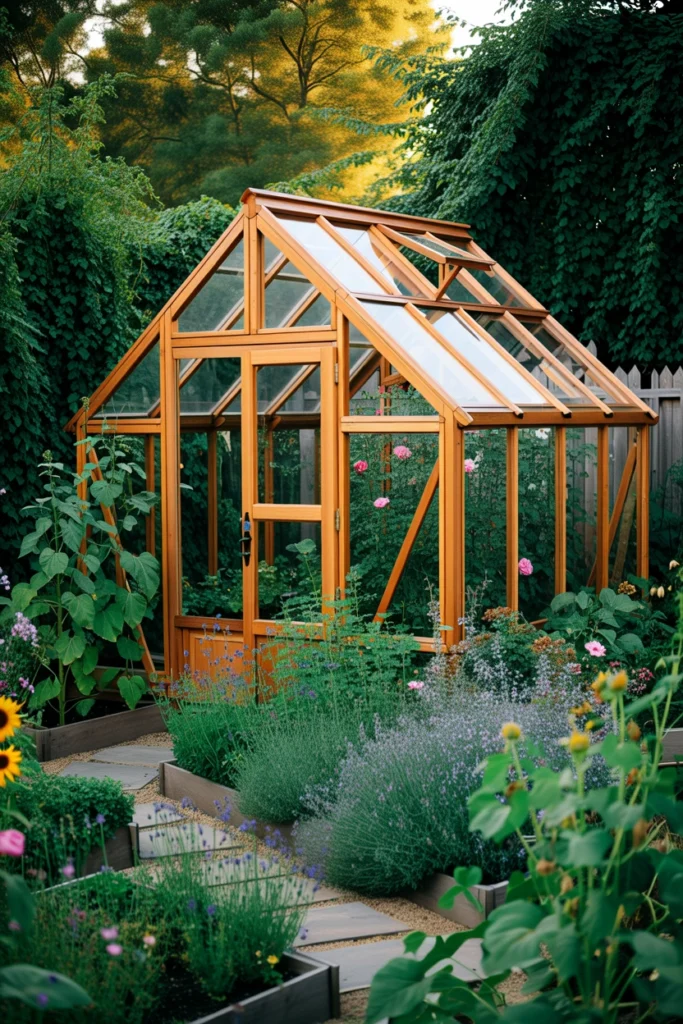 Wooden Frame Greenhouse