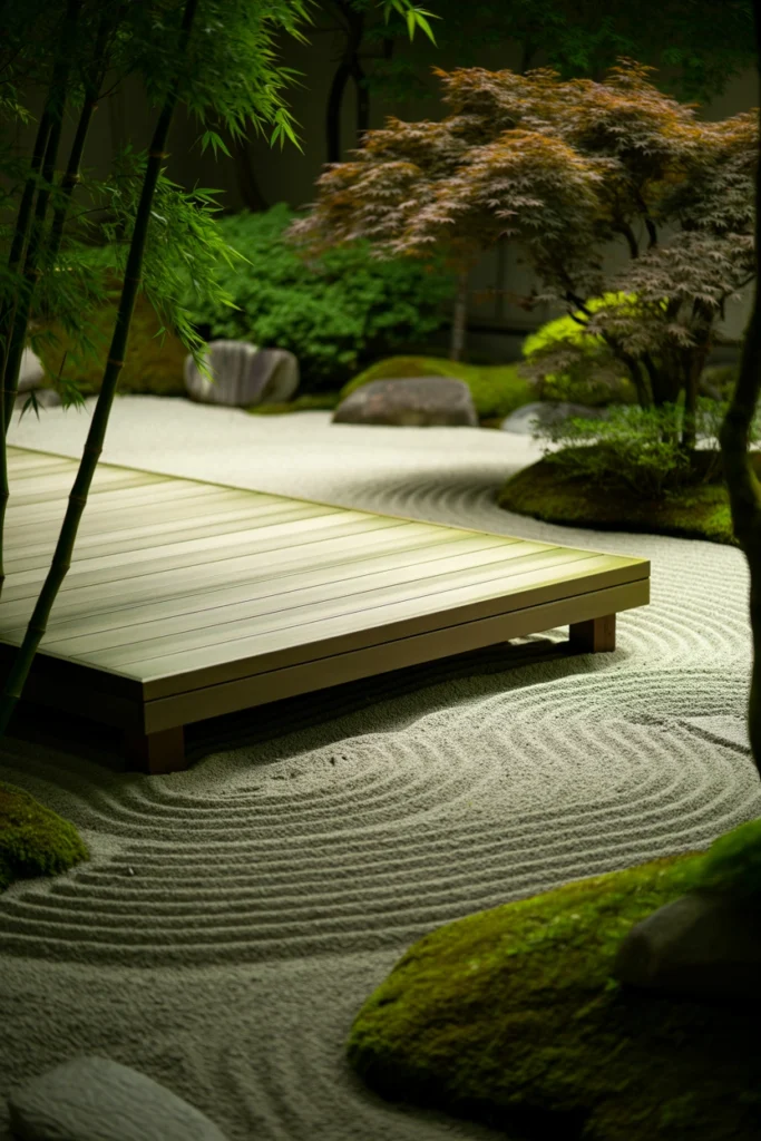 Wooden Meditation Deck